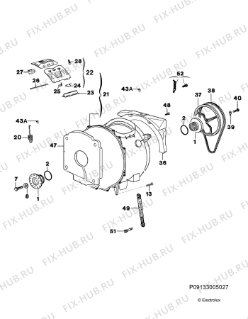 Взрыв-схема стиральной машины Aeg Electrolux L47430 - Схема узла Functional parts 267